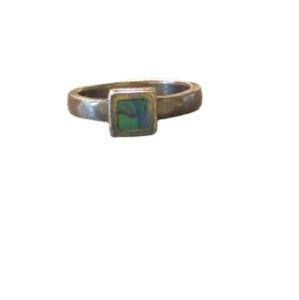 Sterling silver opal‎ ring